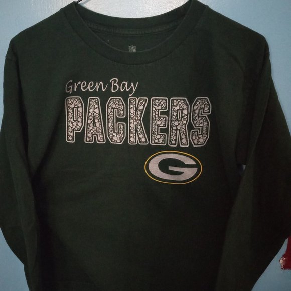Kids green long sleeve Green Bay Packers shirt - Picture 1 of 2